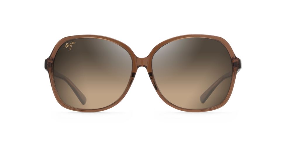 Maui Jim Taro Polarized Square Sunglasses - Women's, Caramel w/ Pale Pink Frame, HCL Bronze Lens, Caramel w/ Pale Pink HS795-18C