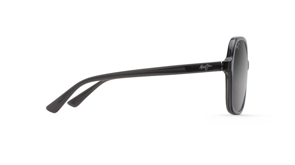 Maui Jim Taro Polarized Square Sunglasses - Women's, Translucent Grey Frame, Neutral Grey Lens, Translucent Grey GS795-11