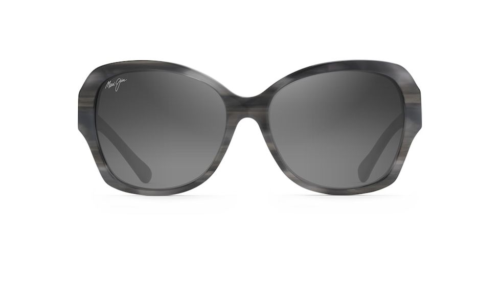 Maui Jim Women's Swaying Palm Sunglasses,Blue Grey &amp; Pearl w/ White Gold Frame,Polarized,Neutral Grey Lens, GS530-91