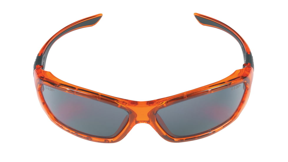 MCR Safety FF132 ForceFlex FF1 Series Safety Glasses, Lenses Molded Into Flexible TPU Frame, Gray, One Size, FF132