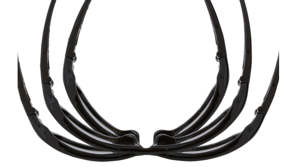 MCR Safety ForceFlex FF1 Series Safety Glasses, Lenses Molded Into Flexible TPU Frame, Blue Diamond Mirror, One Size, FF128B