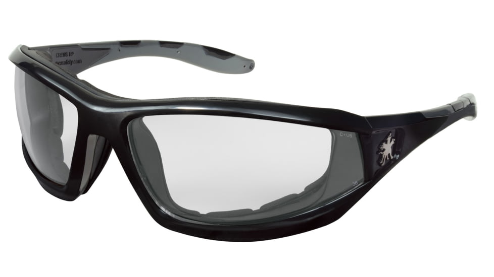 MCR Safety Swagger RP2 Series Safety Glasses, MAX36 Anti-Fog / Anti-Scratch Coating, Foam Lined Lenses, Clear, One Size, RP210DC