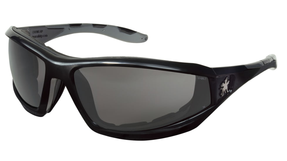 MCR Safety Swagger RP2 Series Safety Glasses, MAX36 Anti-Fog / Anti-Scratch Coating, Foam Lined Lenses, Gray, One Size, RP212DC