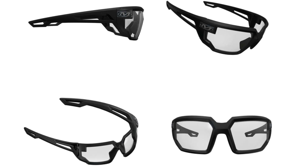 Mechanix Wear Type-X Safety Glasses, Anti-Scratch Black Frame, Black Lens, One Size, VXF-10AF-PU