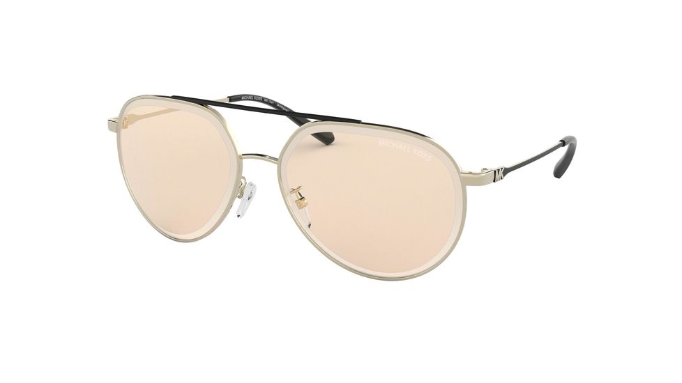 Michael Kors ANTIGUA MK1041 Bifocal Prescription Sunglasses, 60mm, Shiny Pale Gold, MK1041-101473-60-BI