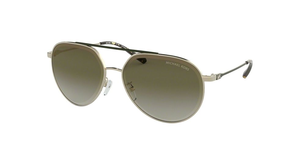Michael Kors ANTIGUA MK1041 Bifocal Prescription Sunglasses, 60mm, Shiny Pale Gold, MK1041-10148E-60-BI