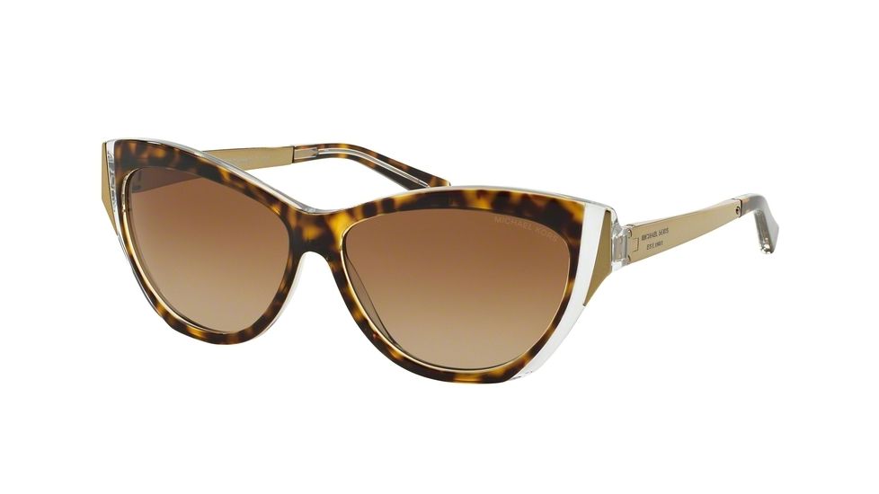Michael Kors CANEEL MK2005 Single Vision Prescription Sunglasses MK2005-303413-57 - Lens Diameter 57 mm, Frame Color Tortoise/Crystal
