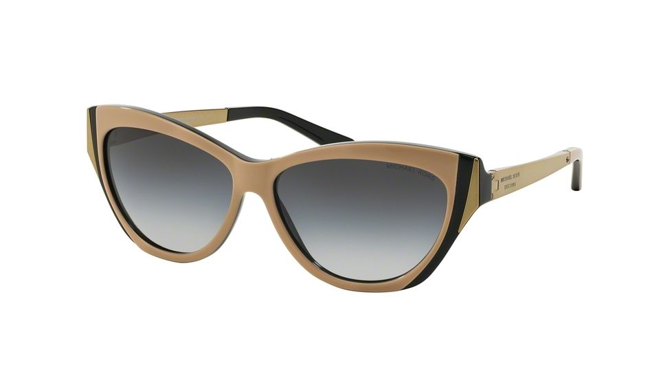 Michael Kors CANEEL MK2005 Single Vision Prescription Sunglasses MK2005-303511-57 - Lens Diameter 57 mm, Frame Color Taupe/Black