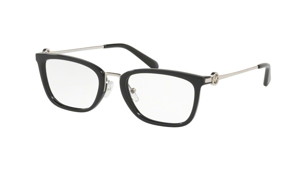 Michael Kors CAPTIVA MK4054 Prescription Eyeglasses, 52mm, Black, MK4054-3005-52-SV
