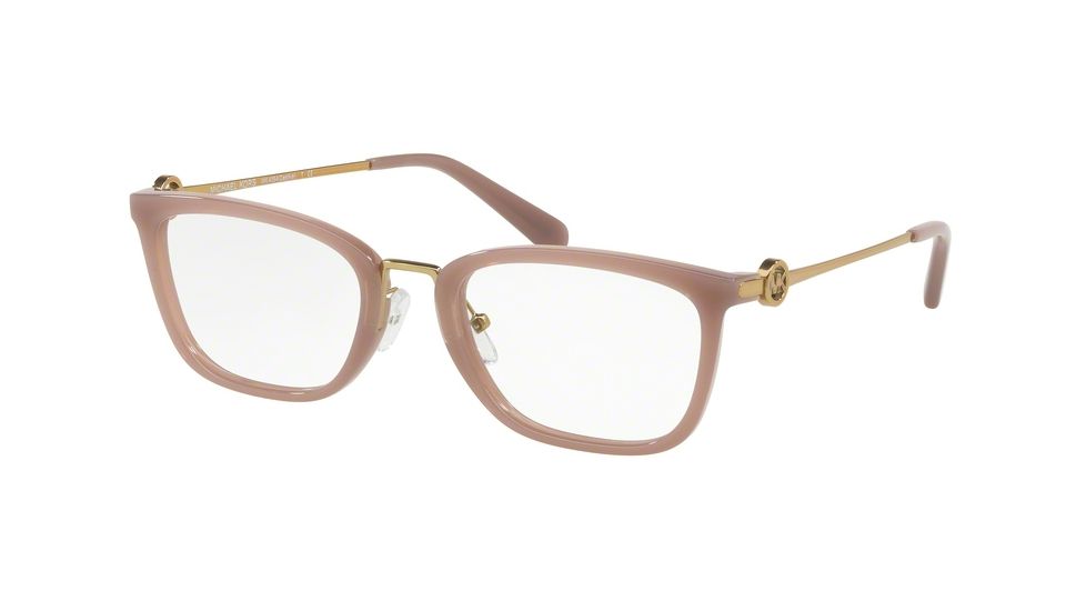 Michael Kors CAPTIVA MK4054 Prescription Eyeglasses, 52mm, Milky Pink, MK4054-3320-52-SV