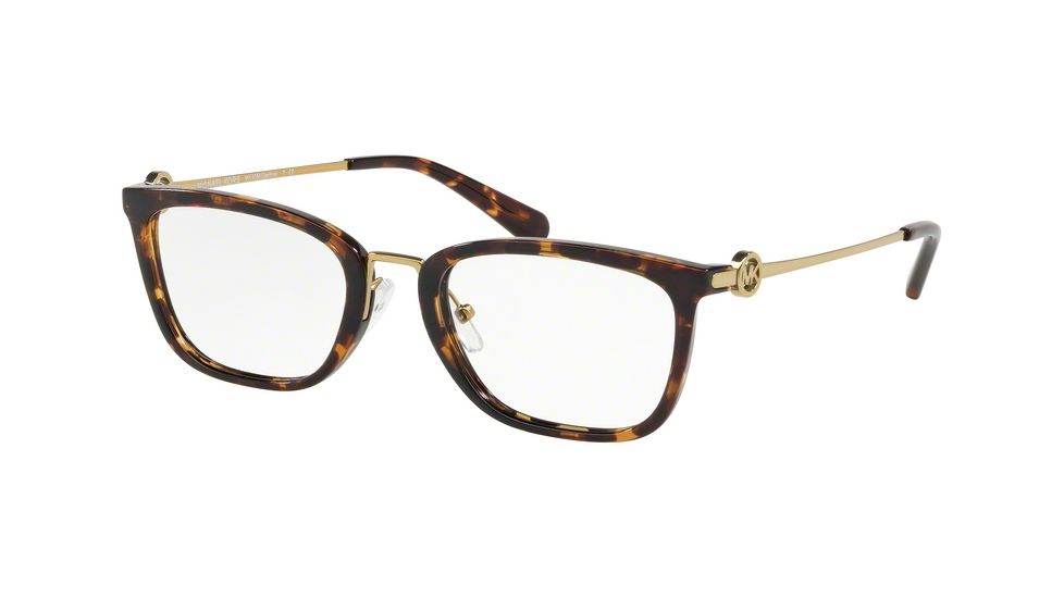Michael Kors CAPTIVA MK4054 Prescription Eyeglasses, 52mm, Dark Tortoise, MK4054-3336-52-SV