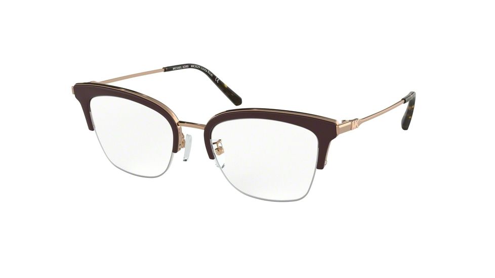 Michael Kors COSTA RICA MK3029 Bifocal Prescription Eyeglasses, 51mm, Shiny Rose Gold, MK3029-1108-51-BI