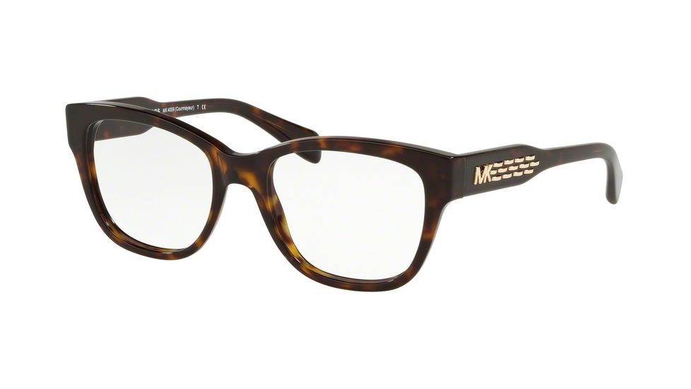 Michael Kors COURMAYEUR MK4059 Eyeglass Frames 3006-52 - Dark Tortoise Frame