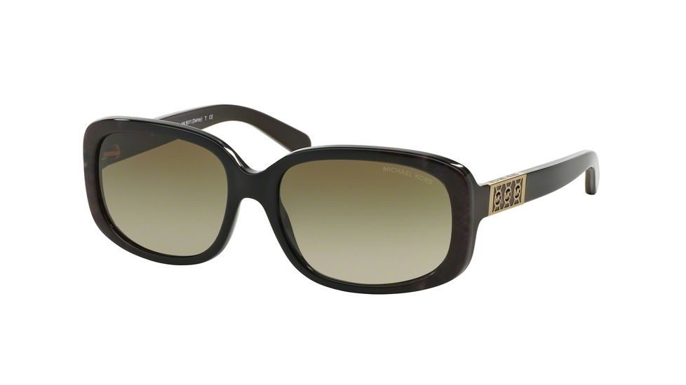 Michael Kors DELRAY MK6011 Sunglasses 301913-56 - Brown/snake Frame, Smoke Gradient Lenses