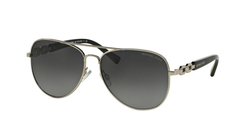 Michael Kors FIJI MK1003 Bifocal Prescription Sunglasses MK1003-1001T3-58 - Lens Diameter 58 mm, Frame Color Silver