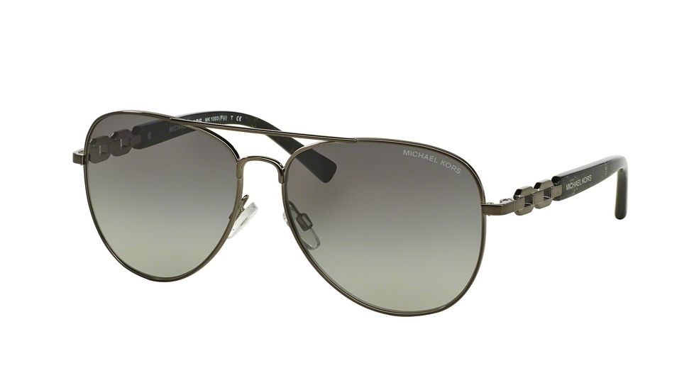 Michael Kors FIJI MK1003 Bifocal Prescription Sunglasses MK1003-100211-58 - Lens Diameter 58 mm, Frame Color Gunmetal
