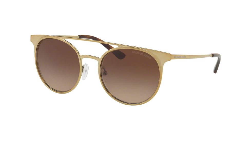 Michael Kors GRAYTON MK1030 Prescription Sunglasses, 52mm, Shiny Pale Gold - Tone, MK1030-116813-52-SV