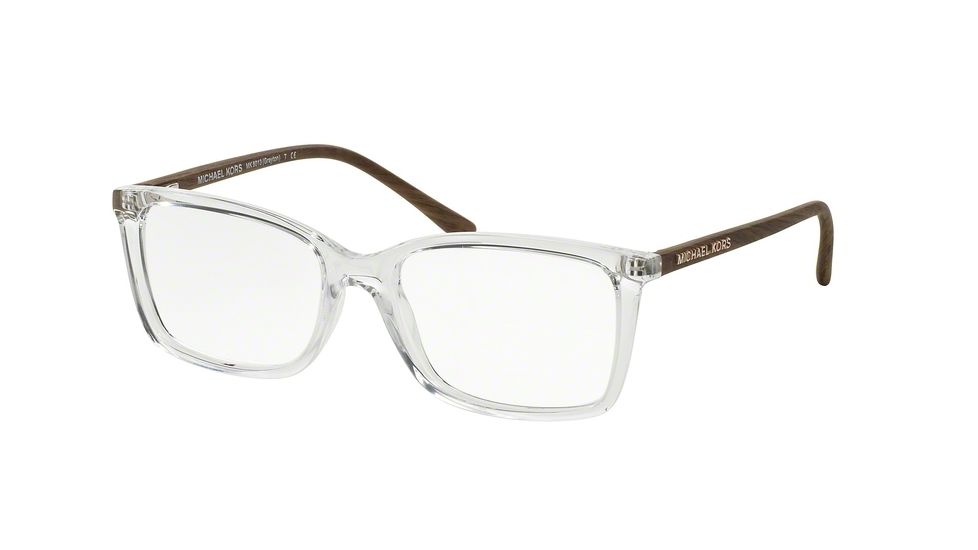 Michael Kors GRAYTON MK8013 Single Vision Prescription Eyeglasses 3060-51 - Crystal Wood Frame