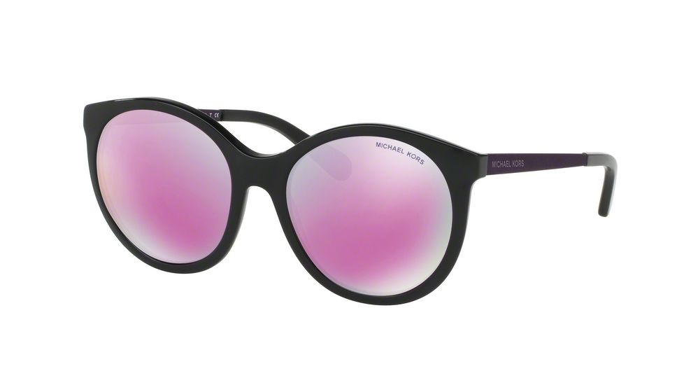 Michael Kors ISLAND TROPICS MK2034 Sunglasses 32034X-55 - Black Frame, Fuschia Mirror Lenses