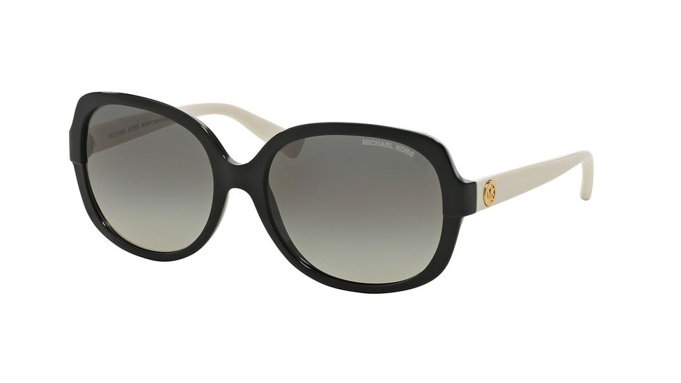 Michael Kors ISLE OF SKYE MK6017 Bifocal Prescription Sunglasses MK6017-305211-58 - Lens Diameter 58 mm, Frame Color Black/White