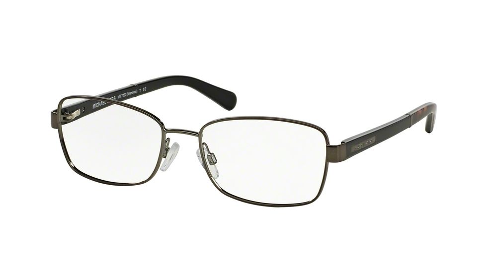 Michael Kors MENORCA MK7003 Single Vision Prescription Eyeglasses 1009-52 - Gun Black Dark Tortoise Frame
