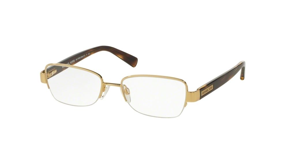 Michael Kors MITZI IV MK7008 Bifocal Prescription Eyeglasses 1044-53 - Gold Frame