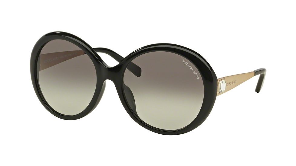 Michael Kors MK2015BF Single Vision Prescription Sunglasses MK2015BF-300511-58 - Lens Diameter 58 mm, Frame Color Black/Gold