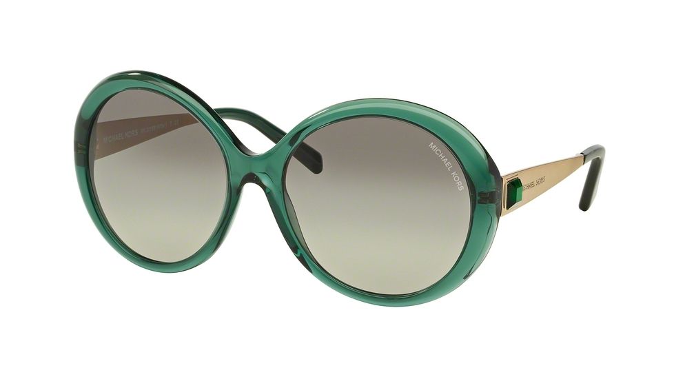 Michael Kors MK2015BF Single Vision Prescription Sunglasses MK2015BF-309011-58 - Lens Diameter 58 mm, Frame Color Emerald/gold