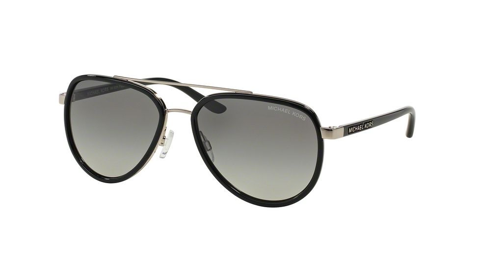 Michael Kors PLAYA NORTE MK5006 Progressive Prescription Sunglasses MK5006-103311-57 - Lens Diameter 57 mm, Frame Color Black/Silver