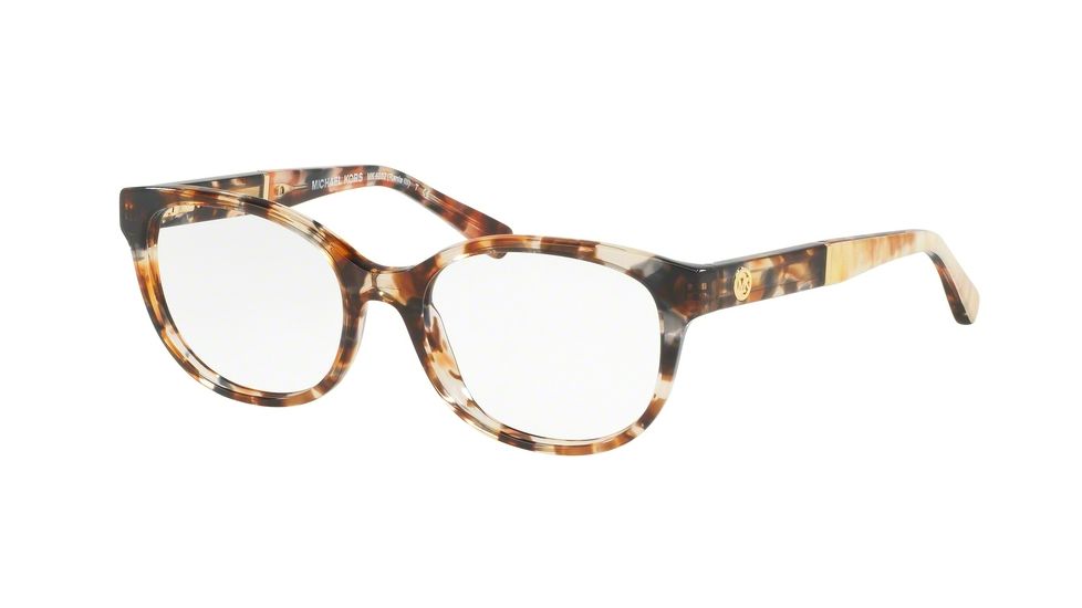 Michael Kors RANIA III MK4032 Single Vision Prescription Eyeglasses 3169-49 - Tiger Tortoise Frame