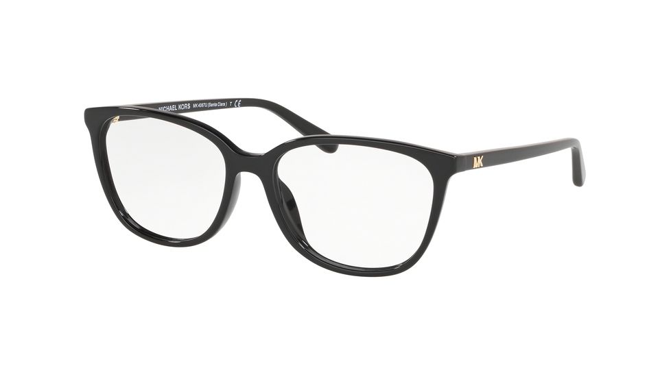 Michael Kors SANTA CLARA MK4067U Prescription Eyeglasses, 53mm, Black, MK4067U-3005-53-SV