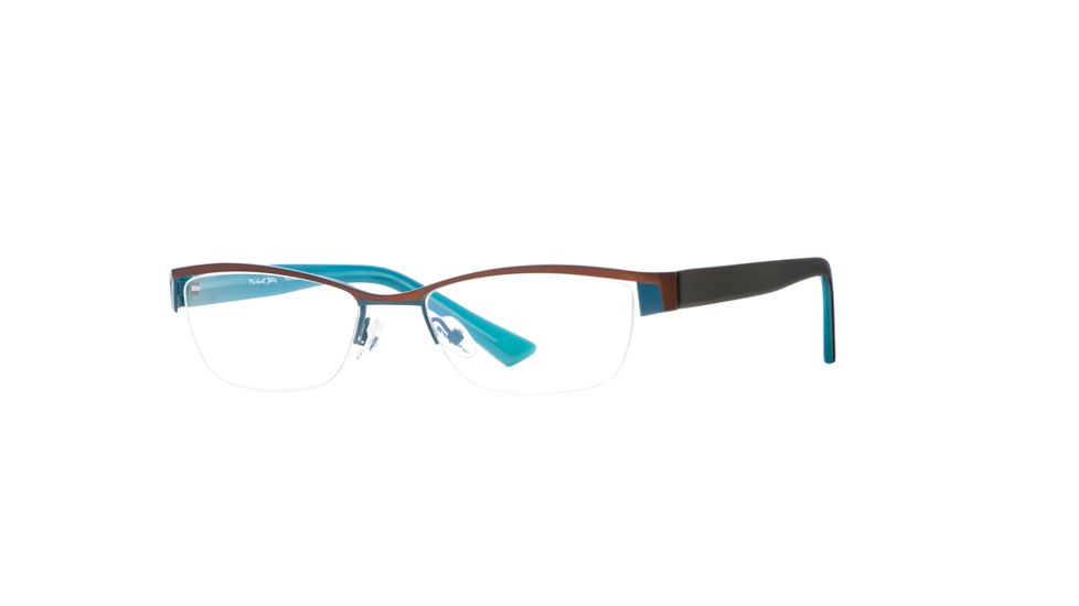 Michael Stars MS Radiant SEMS RADI00 Single Vision Prescription Eyeglasses - Cocoa Blue SEMS RADI005435 BN