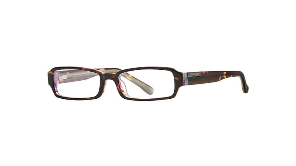 Michael Stars MS Serenity SEMS SERE00 Progressive Prescription Eyeglasses - Amber Swirl SEMS SERE004930 TO