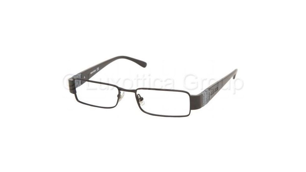 Miu Miu Eyeglasses MU65EV with Rx Prescription Lenses 7AX1O1-5116 - Gloss Black 