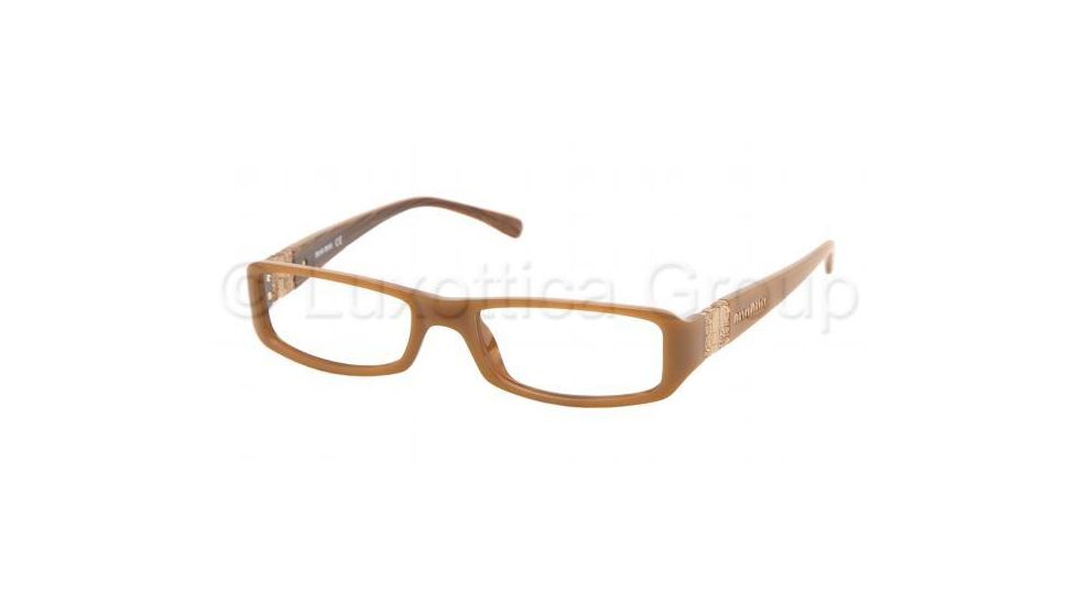 Miu Miu MU14EV SV Prescription Eyeglasses - Nude Root Demo Lens Frame / 51 mm Prescription Lenses, 7PB1O1-5116