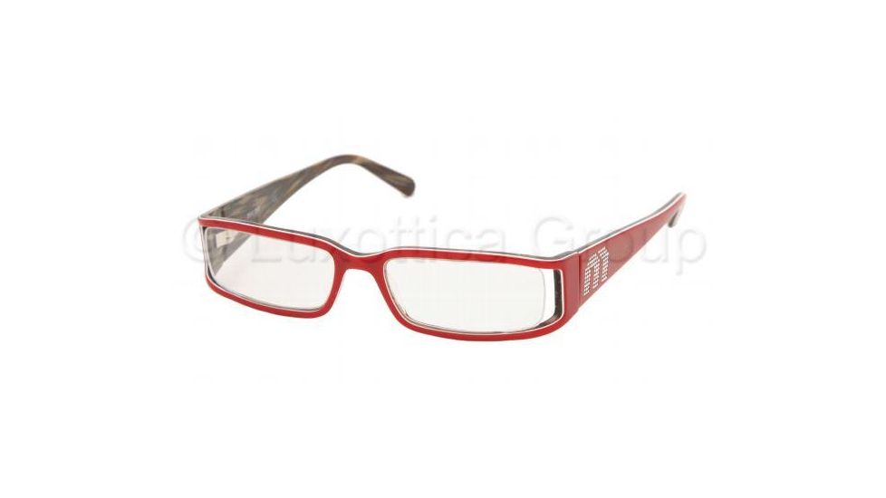 Miu Miu MU15EV Bifocal Eyeglasses - Red Cherry-Talc-Root Demo Lens Frame w/ 51 mm Diameter Lenses, 7O71O1-5116