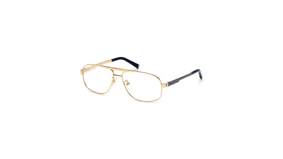 Mont Blanc MB0431 Eyeglass Frames - Matte Blue Frame Color
