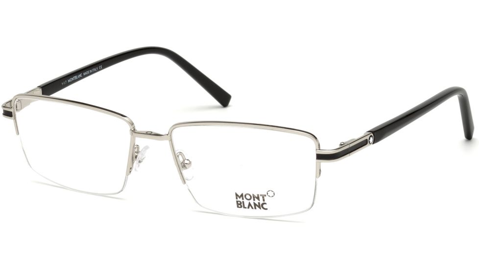 Mont Blanc MB0708 Eyeglass Frames - Shiny Palladium Frame Color