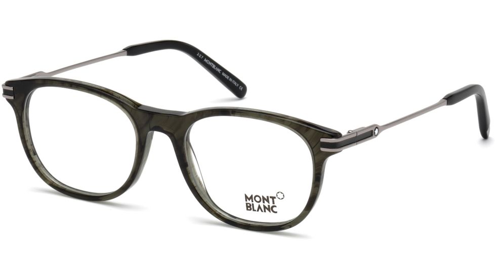 Mont Blanc MB0724 Eyeglass Frames - Dark Green Frame Color