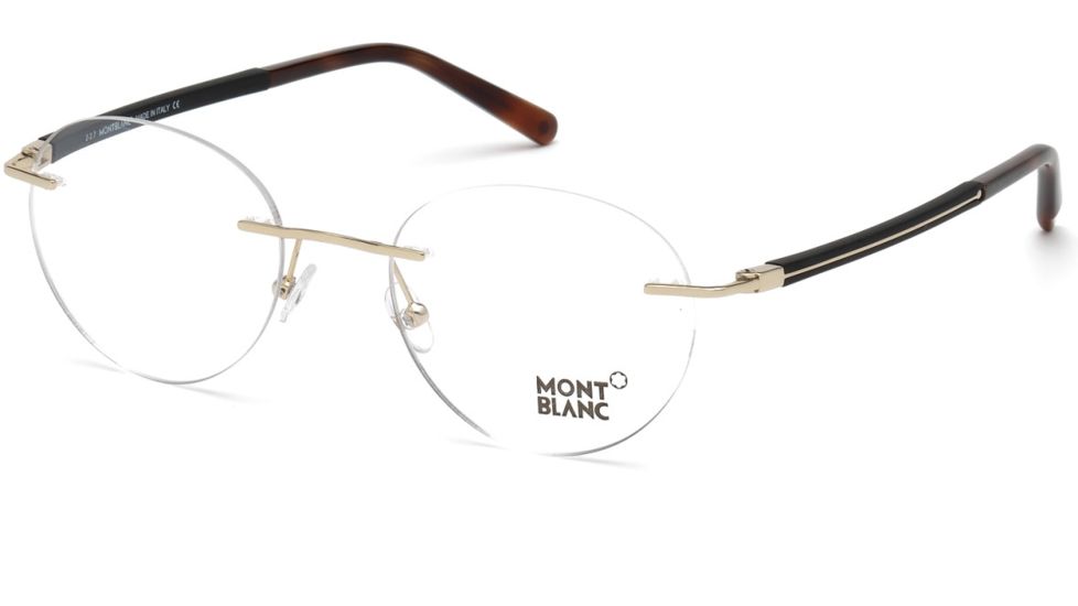 Mont Blanc MB0732 Eyeglass Frames - Gold Frame Color, Gold Lens Color