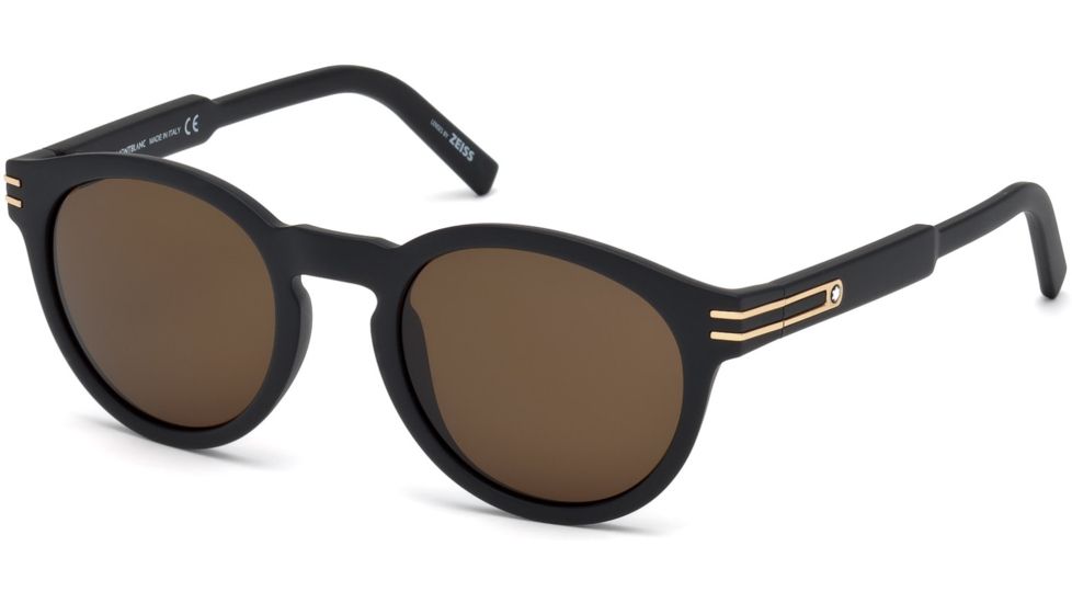 Mont Blanc MB642S Sunglasses - Matte Black Frame Color