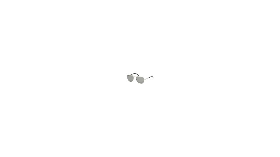 Mont Blanc MB649S Sunglasses - Shiny Palladium Frame Color, Smoke Mirror Lens Color