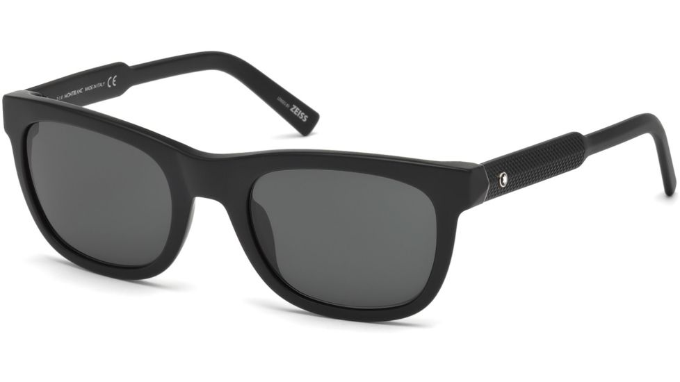 Mont Blanc MB652S Sunglasses - Matte Black Frame Color