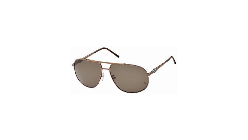 Montblanc MB328S Sunglasses - Shiny Light Bronze Frame Color, Roviex Lens Color