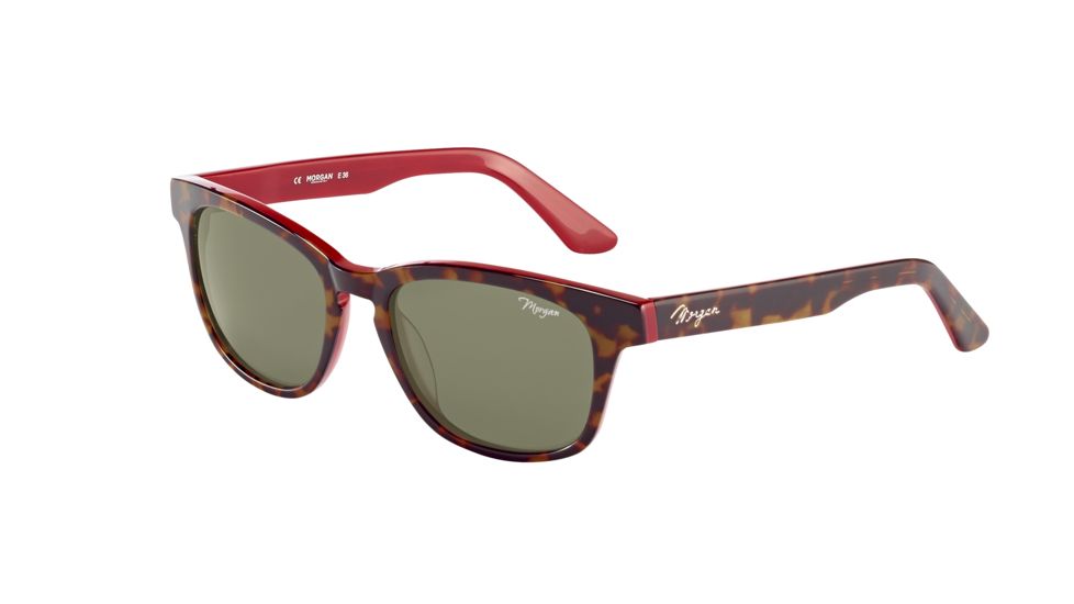 Morgan 207173 Single Vision Brown Frame Grey/Green Lens