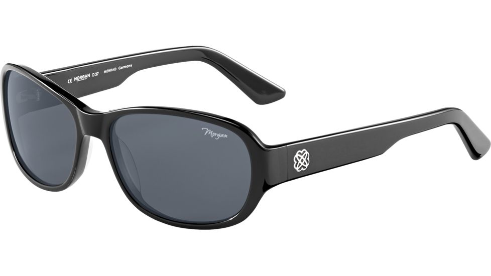 Morgan 207182 Single Vision Prescription Sunglasses, Black Frame, 207182-8840SV
