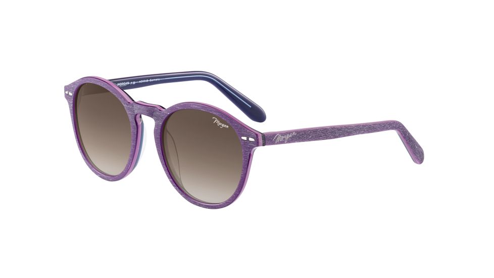 Morgan 207197 Sunglasses, Violet Brushed Frame, Brown Gradient Lens, 207197-4348