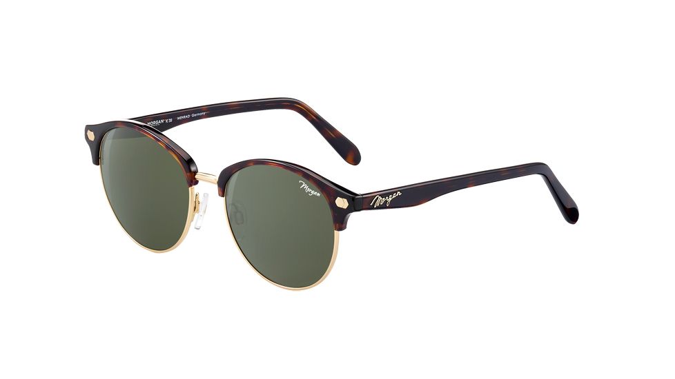 Morgan 207347 Sunglasses,Brown Havana/Gold Frame,Grey/Green Lens, 207347-8940