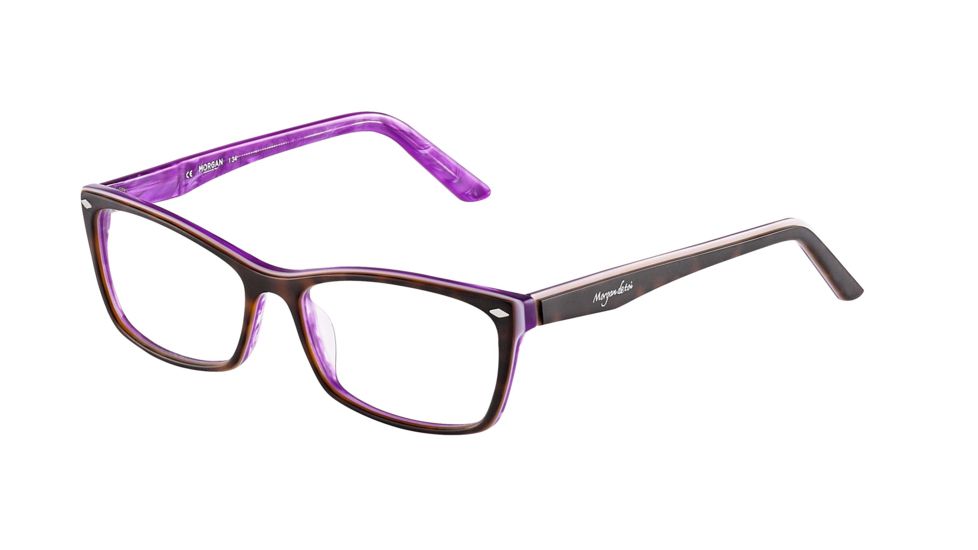 Morgan 201063 Progressive Prescription Eyeglasses - Brown Frame and Clear Lens 201063-6504PR