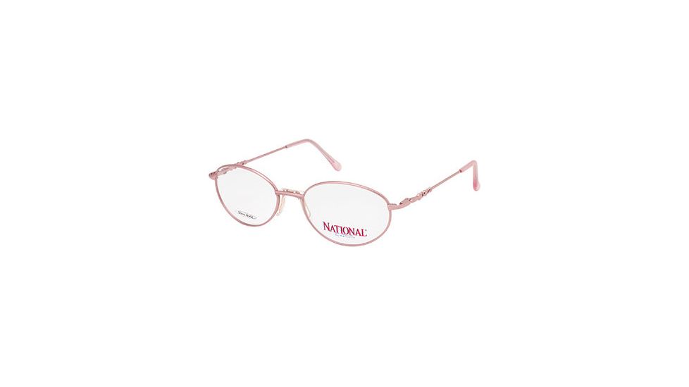 National NA0010 Eyeglass Frames - Shiny Pink Frame Color